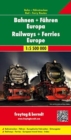 Railway + Ferries Europe, Railway Map Railway & Ferry Map 1:5 500 000 - Book