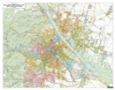 Wall map: Vienna 1:20,000, colored districts - Book