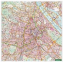 Wall map: Vienna 1:20,000, districts pink - Book