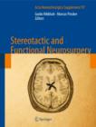 Stereotactic and Functional Neurosurgery - Book