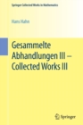 Gesammelte Abhandlungen III - Collected Works III - Book