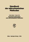 Praparative Mikromethoden in Der Organischen Chemie : Mikroskopische Methoden - Book