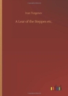 A Lear of the Steppes etc. - Book