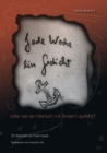 Jede Woche ein Gedicht / Band II : oder wie ein Mensch mit Ander'n spricht! - Book