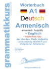 Woerterbuch Deutsch - Armenisch Hajeren lesu - Englisch Niveau A1 : Lernwortschatz A1 zum erfolgreichen Selbstlernen fur TeilnehmerInnen aus Armenien, Russland und anderen armenisch sprechende Lander - Book