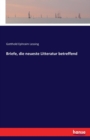 Briefe, Die Neueste Litteratur Betreffend - Book