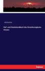 Hof- Und Staatshandbuch Des Grossherzogtums Hessen - Book