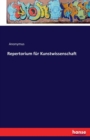 Repertorium fur Kunstwissenschaft - Book