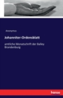 Johanniter-Ordensblatt : amtliche Monatschrift der Balley Brandenburg - Book