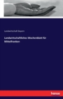 Landwirtschaftliches Wochenblatt Fur Mittelfranken - Book