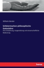 Schleiermachers philosophische Gotteslehre : Ihre Entstehung, Ausgestaltung und wissenschaftliche Bedeutung - Book