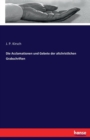 Die Acclamationen Und Gebete Der Altchristlichen Grabschriften - Book