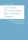 Zur Theorie der Schur-Ringe ?ber endlichen Gruppen : Untersuchungen an zweiseitigen Nebenklassenringen und CS-Untergruppen - Book