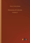 Elements of Criticism : Volume 3 - Book