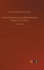 Critical, Historical, and Miscellaneous Essays; Vol. (1 of 6) : Volume 1 - Book