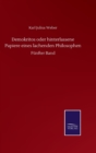 Demokritos oder hinterlassene Papiere eines lachenden Philosophen : Funfter Band - Book