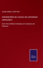 Volksbibliothek der Literatur des achtzehnten Jahrhunderts : Erster Theil (Addition's Beitrage zum Zuschauer und Plauderer) - Book