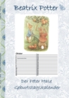 Der Peter Hase Geburtstagskalender : Immerwahrender Kalender mit Motiven von Peter Hase - Book