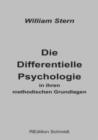 Die Differentielle Psychologie in ihren methodischen Grundlagen - Book