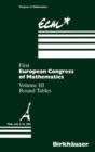First European Congress of Mathematics : Paris, July 6-10, 1992 Round Tables - Book