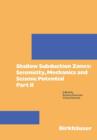 Shallow Subduction Zones: Seismicity, Mechanics and Seismic Potential : Part II - Book