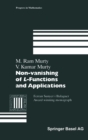Non-Vanishing of L-Functions and Applications - Book