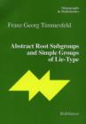 Abstract Root Subgroups and Simple Groups of Lie-Type - Book