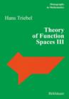 Theory of Function Spaces III - Book