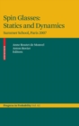 Spin Glasses: Statics and Dynamics : Summer School, Paris 2007 - Book