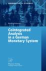 Cointegration Analysis in a German Monetary System - Book