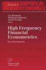 High Frequency Financial Econometrics : Recent Developments - Book