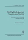 Klinische Ergebnisse Der Synovektomie Bei Primar Chronischer Polyarthritis - Book