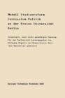 Modell Studienreform : Curriculum Politische Wissenschaft an Der Freien Universitat Berlin - Book