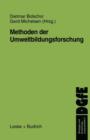 Methoden Der Umweltbildungsforschung - Book