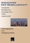 Ansichten Der Gesellschaft : Frankfurter Beitrage Aus Soziologie Und Politikwissenschaft - Book