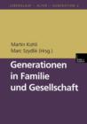 Generationen in Familie Und Gesellschaft - Book