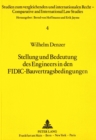 Stellung Und Bedeutung Des Engineers in Den Fidic-Bauvertragsbedingungen - Book
