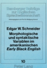 Morphologische und syntaktische Variablen im amerikanischen «early» «Black English» - Book