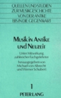 Musik in Antike und Neuzeit : Unter Mitwirkung zahlreicher Fachgelehrter - Book