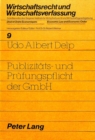 Publizitaets- und Pruefungspflicht der GmbH - Book
