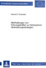 Werthaltungen von Fuehrungskraeften zu Partizipativen Veraenderungsstrategien : Quality Circle - Lernstatt - Organisationsentwicklung - Book