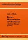 Frueher Humanismus in Oberitalien : Albertino Mussato: Ecerinis - Book