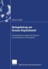 Anlagebetrug Am Grauen Kapitalmarkt : Theoriebasierte Empirische Analyse Aus OEkonomischer Perspektive - Book