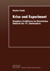 Krise und Experiment : Komplexe Erzahltexte im literarischen Umbruch des 19. Jahrhunderts - Book