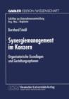 Synergiemanagement Im Konzern : Organisatorische Grundlagen Und Gestaltungsoptionen - Book