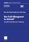 Non-Profit-Management Im Aufwind? : Festschrift Fur Karl Oettle Zum 75. Geburtstag - Book