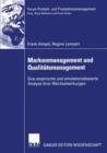 Markenmanagement und Qualitatsmanagement - Book