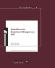 Statistiken zum Deutschen Stiftungswesen 2007 - Book