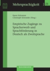 Empirische Zugange zu Spracherwerb und Sprachfoerderung in Deutsch als Zweitsprache - Book