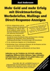 Mehr Geld und mehr Erfolg mit Direktmarketing, Werbebriefen, Mailings & Direct Response-Anzeigen - Book